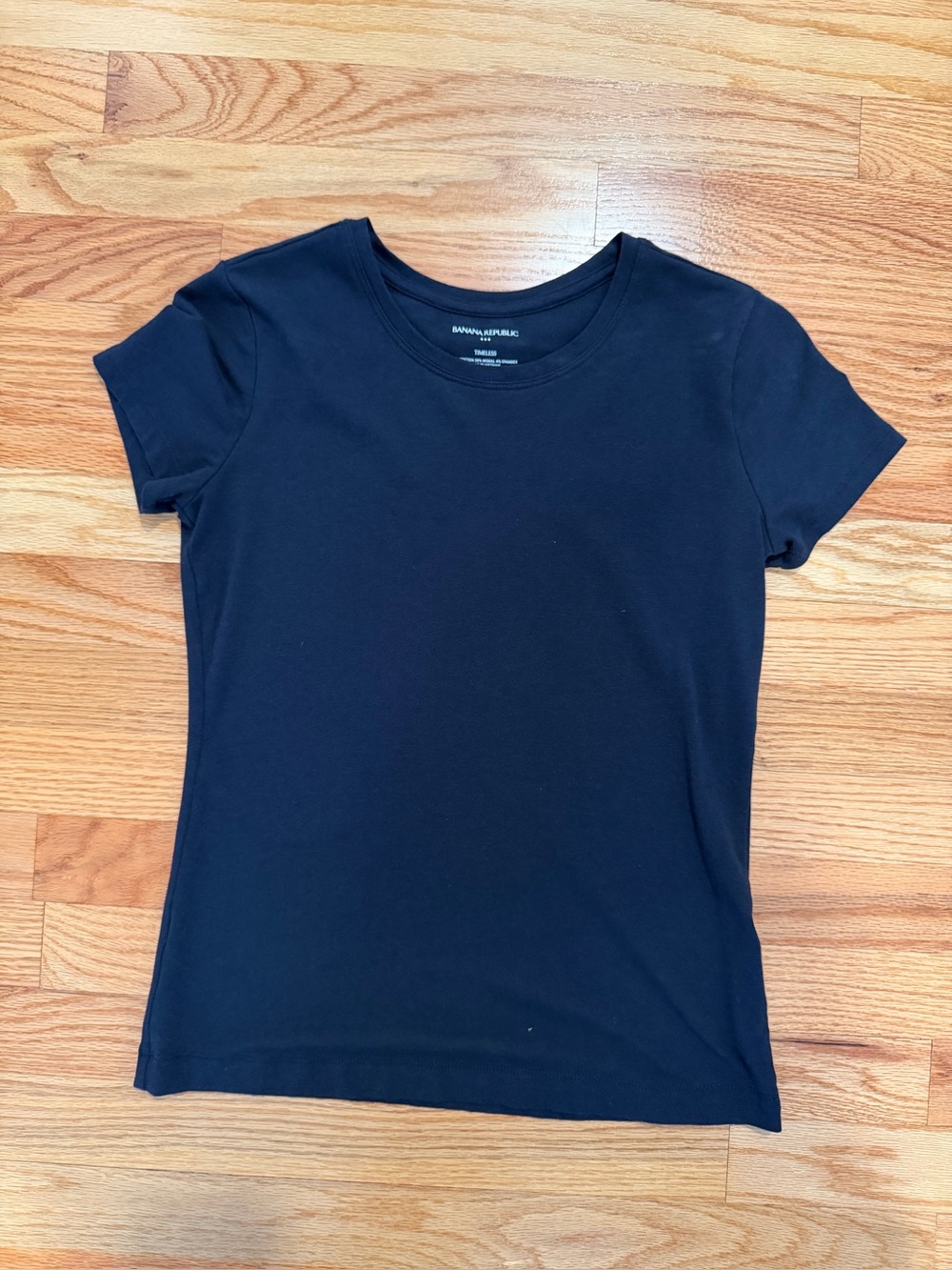 Banana Republic Timeless Navy Stretch Crew Neck T-Shirt Women’s XS